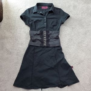 Corset like Tripp dress with eyelets in front